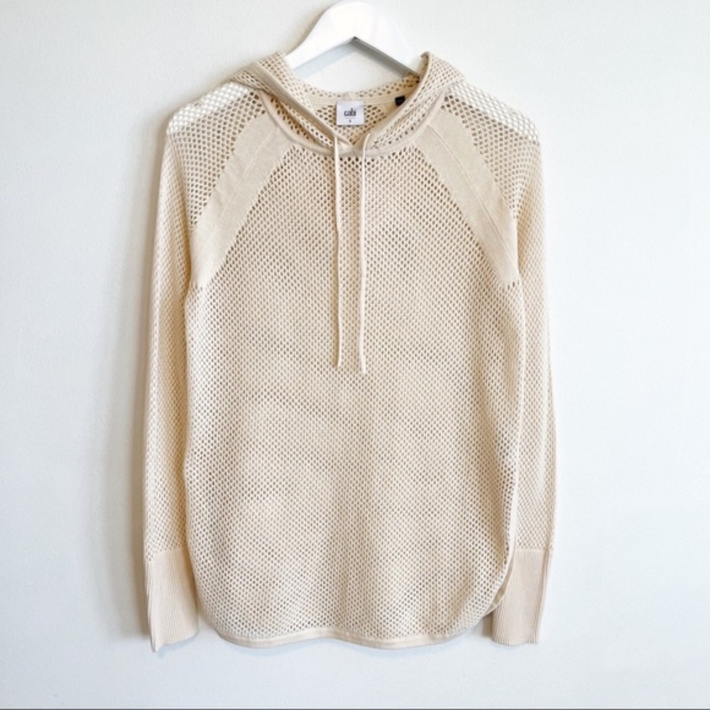 CAbi Limited Edition Mesh Hoodie Coverup